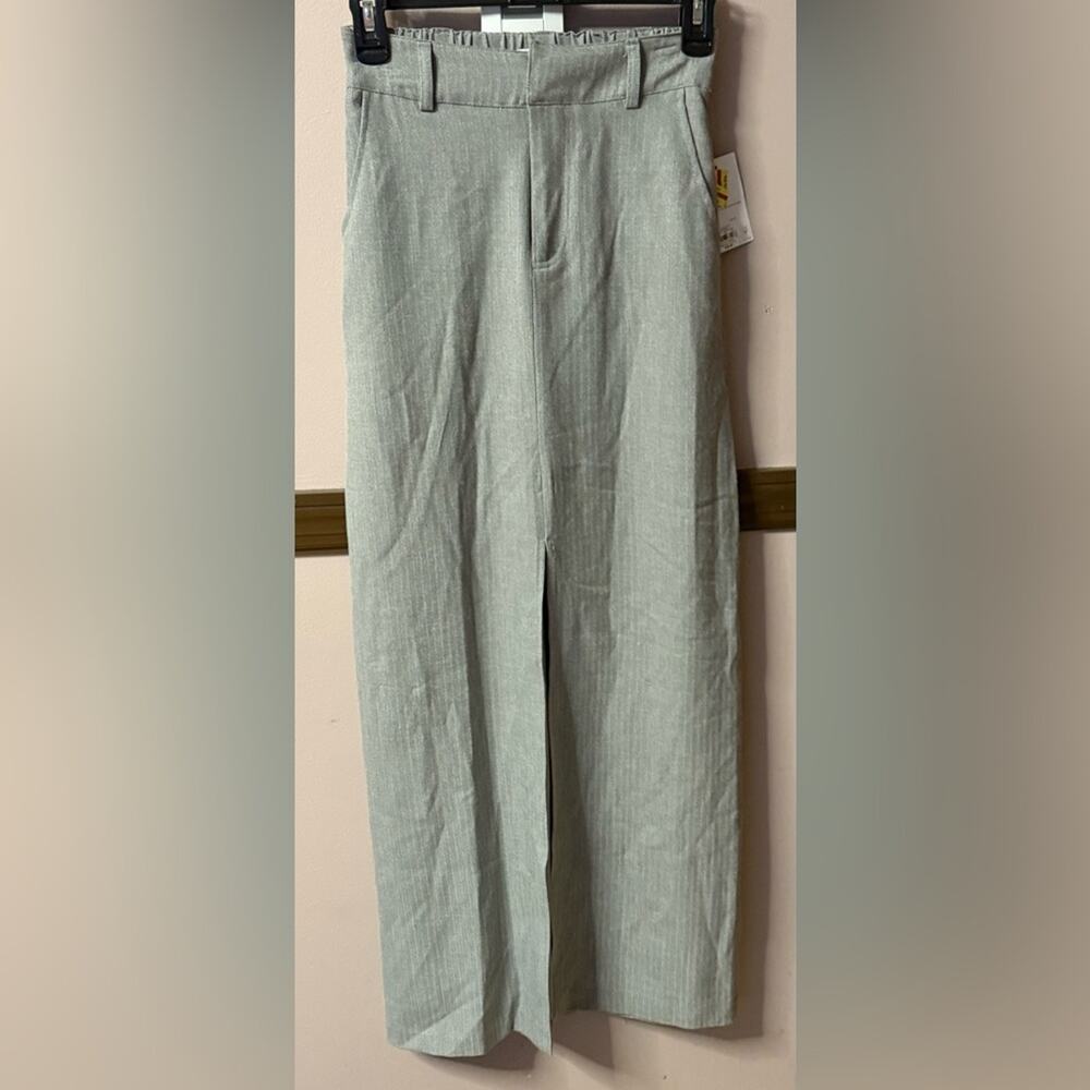 NEW SO Grey Maxi Skirt with Slit XS